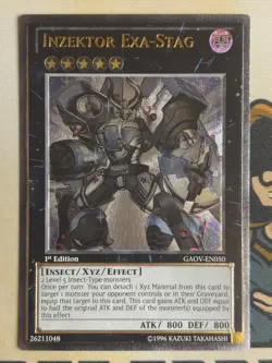 Inzektor Exa-Stag - Ultimate Rare 1st Edition GAOV-EN050 YuGiOh! NM EURO - Image 3