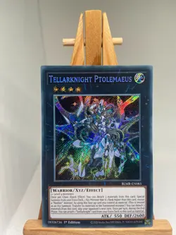 Tellarknight Ptolemaeus - Secret Rare 1st Edition BLMR-EN083 - NM - YuGiOh - Image 1