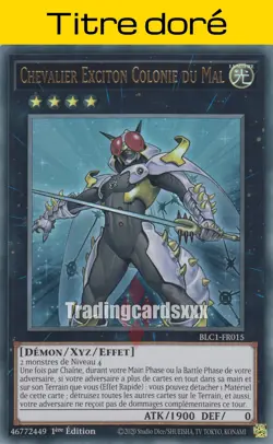 Yu-Gi-Oh! Chevalier Exciton Colonie du Mal : TD UR BLC1-FR015 - Image 1