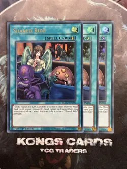 3X BLGG-EN108 Shared Ride Ultra Rare YuGiOh! PLAYSET - Image 1