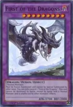 First of the Dragons - NECH-EN050 - NM/VLP - Super Rare - 1st edition - Yugioh - Image 1