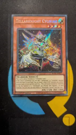 BLGG-EN017 Tellarknight Cygnian Secret Rare 1st Ed YuGiOh - Image 1