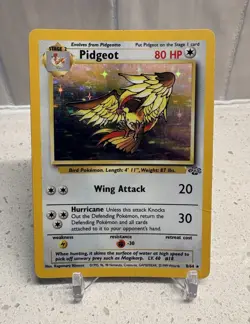 Pidgeot 8/64 1995 Pokemon Card Vintage Rare Holo HP Jungle - Image 1
