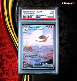 CARTA POKEMON CHARIZARD EX 199/165 MEW 151 PSA 9 GRADATA TCG CARD ITA - Image 1