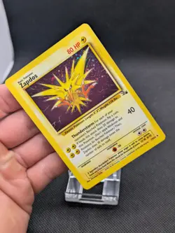 Zapdos 15/62 Pokemon Card Fossil Holo Rare WOTC 3rd Print LP EXCELLENT - Image 2