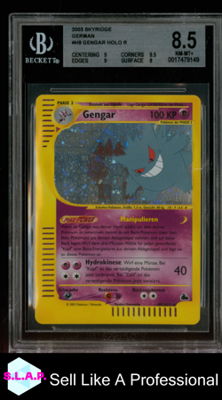 GENGAR HOLO R 2003 POKEMON-E SKYRIDGE GERMAN H9 BGS 8.5 - Image 1