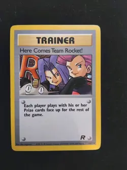 NEAR MINT / LP Pokemon Team Rocket Here Comes Team Rocket! 71/82 Non-Holo Card - Image 1