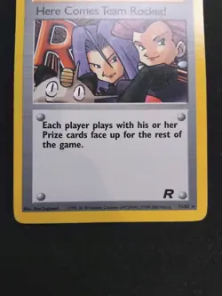NEAR MINT / LP Pokemon Team Rocket Here Comes Team Rocket! 71/82 Non-Holo Card - Image 3