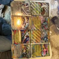 Nintendo Pokemon TCG 8-Card Holo Lot Lugia ex Raging Bolt ex Mega EXs Jumbo - Image 1