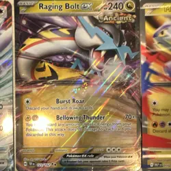 Nintendo Pokemon TCG 8-Card Holo Lot Lugia ex Raging Bolt ex Mega EXs Jumbo - Image 3