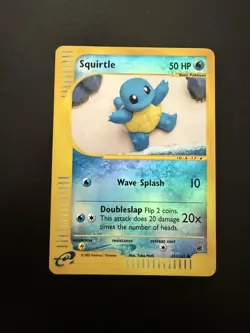 Squirtle 131/165 Expedition Reverse Holo Card 2002 Pokemon TCG - Image 1