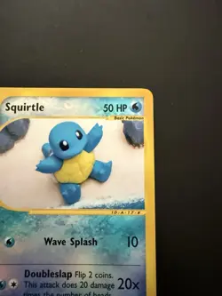 Squirtle 131/165 Expedition Reverse Holo Card 2002 Pokemon TCG - Image 4
