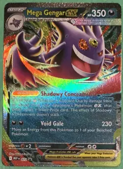 Pokemon TCG Mega Gengar ex #073 Mega Moonlit Tin Black Star Promo Pokemon Card - Image 1