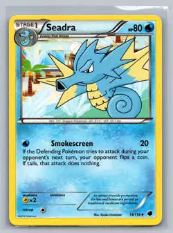 Seadra Plasma Freeze #19/116 Uncommon Pokemon Card - Image 1