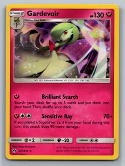 Gardevoir SM - Lost Thunder #141/214 Holo Rare Pokemon Card - Image 1