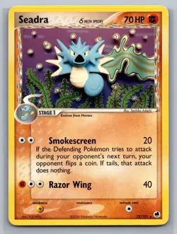 Seadra Dragon Frontiers #22/101 Rare (Delta Species) Pokemon Card - Image 1
