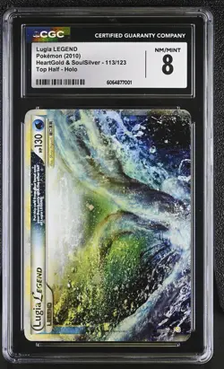 CGC 8 Lugia LEGEND HeartGold & SoulSilver 113/123 Top Half Holo Pokemon Card - Image 1