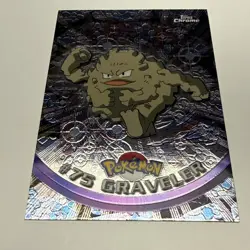 Graveler 75 Topps Chrome Series 1 TV Animation Foil Pokemon Card LP - Image 1
