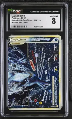 CGC 8 Lugia LEGEND HeartGold & SoulSilver 114/123 Bottom Half Holo Pokemon Card - Image 1