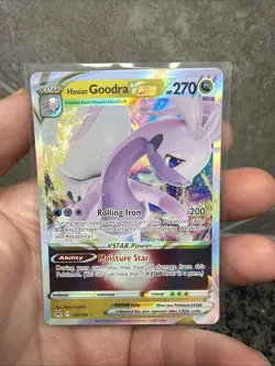 Pokemon Card - Hisuian Goodra VSTAR 136/196 Lost Origin VSTAR Rare Holo NM - Image 1