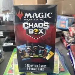 2026 Magic The Gathering CHAOS BOX 5 Booster Packs 1 Promo Card Sealed Brand New - Image 1