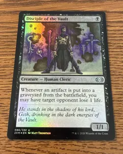 MTG Disciple of the Vault Double Masters 086/332 FOIL Uncommon NM - Image 1