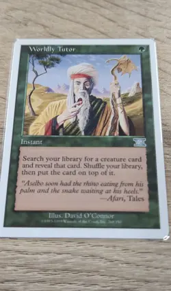 Worldly Tutor Classic MTG Core Set 6th Edition Regular - Image 1