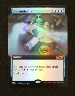 MTG Discontinuity - Extended Art - Core Set 2021 - #349 Mythic NM/Never Played - Image 1