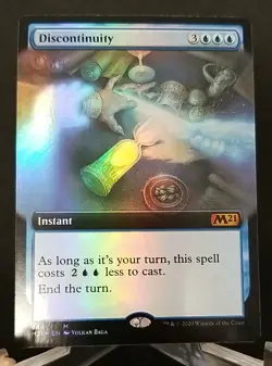 MTG Discontinuity - Extended Art - Core Set 2021 - #349 Mythic NM/Never Played - Image 3