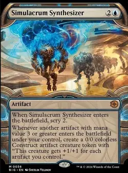 NM Simulacrum Synthesizer (SHOWCASE FOIL) MTG Outlaws of Thunder Junction - Image 1