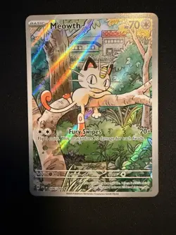 Meowth Illustration Rare Card Phantasmal Flames 106/094 Pokemon TCG - Image 1
