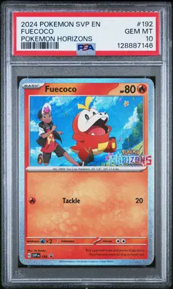 PSA 10 - POKEMON SVP EN PROMO #192 FUECOCO HORIZONS STAMP COSMOS HOLO BLACK STAR - Image 1