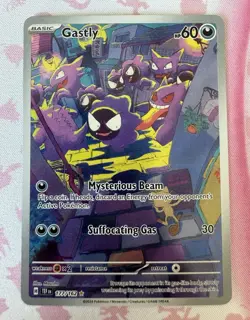 Pokemon TCG Gastly 177/162 SV05 Temporal Forces Holo IR Basic 60 HP EN - Image 1