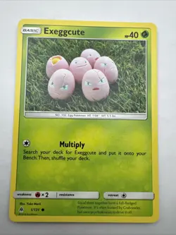Pokemon - Exeggcute 1/131 - Forbidden Light - Yuka Morii - Near Mint - Image 1