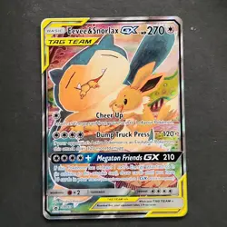 Eevee & Snorlax GX Pokemon Sun & Moon Promo SM169 - Image 1