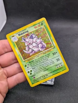 Nidoking 11/102 Base Set Holo Rare Pokemon WOTC Played - Image 2