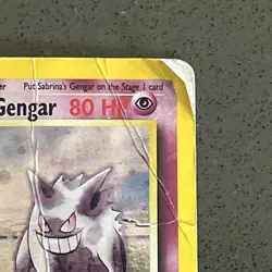 Pokemon Sabrina's Gengar 14/132 Gym Challenge Holo Rare 80 HP English 2000 - Image 2