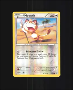 Meowth 53/83 Common Generations Pokemon Reverse Holo Moderately Played - Image 1