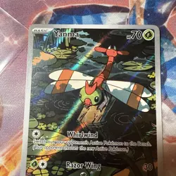 Yanma 183/182 IR SV10 Pokemon TCG Destined Rivals Illustration Rare Holo NM - Image 2