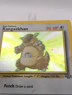 1999 Pokemon Jungle Kangaskhan 5/64 Holo Rare WOTC LP Vintage (Poor Condition) - Image 3