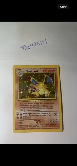 Pokemon TCG Charizard Base Set Holo Rare 4/102 1999 - Image 1