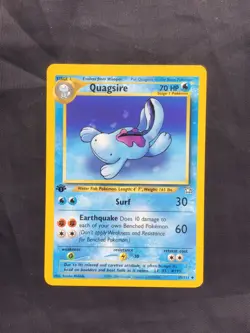 Pokemon Cards: Neo Genesis 1st Edition Uncommon: Quagsire 45/111 - Image 1