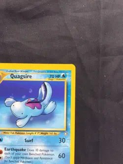 Pokemon Cards: Neo Genesis 1st Edition Uncommon: Quagsire 45/111 - Image 3