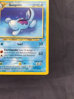 Pokemon Cards: Neo Genesis 1st Edition Uncommon: Quagsire 45/111 - Image 4