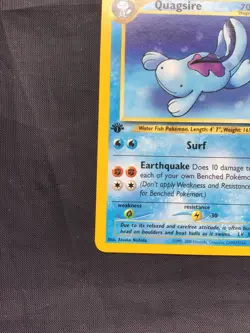Pokemon Cards: Neo Genesis 1st Edition Uncommon: Quagsire 45/111 - Image 5