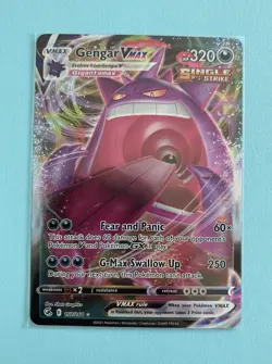 Pokemon Gengar VMAX Fusion Strike 157/264 English - Near Mint - Image 1