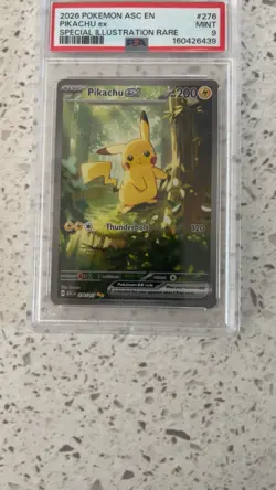 PIKACHU EX Ascended Heroes Special Illustration Rare #276 PSA 9 Pokemon - Image 1
