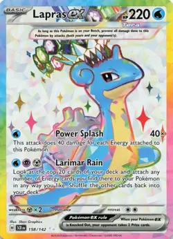 Pokemon - Lapras ex 158/142- Ultra Rare Stellar Crown - NM - Image 1