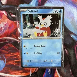 Delibird 046/193 Pokemon TCG Holiday Calendar 2025 Festive Stamp Promo SEALED - Image 1