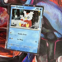 Delibird 046/193 Pokemon TCG Holiday Calendar 2025 Festive Stamp Promo SEALED - Image 2